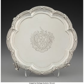 74003&colon; A Paul Storr Silver Salver&comma; London&comma; 1834 Marks&colon; 