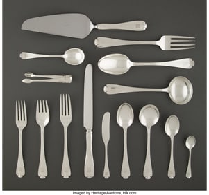 74204&colon; A Ninety-One-Piece Tiffany & Co&period; Flemish Pattern