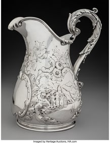 74111&colon; A Gorham Mfg&period; Co&period; Coin Silver Landscape Water Pi