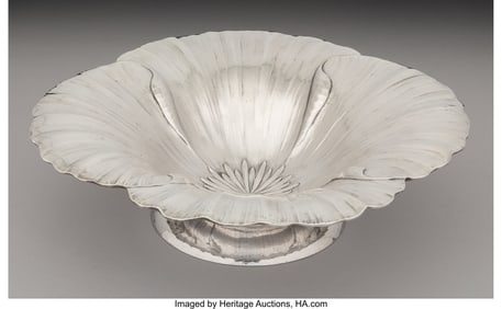 74208&colon; A Clemens Friedell Silver Poppy Blossom-Form Foo