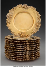 74115&colon; A Set of Twelve Redlich & Co&period; Gilt Silver Side P