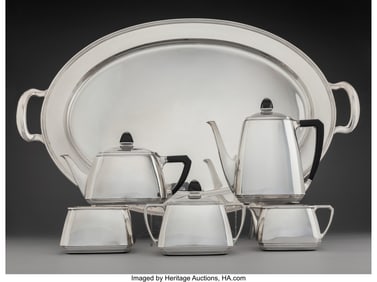 74213&colon; A Six-Piece Tiffany & Co&period; Silver Tea and Coffee 
