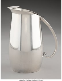 74215&colon; A Tiffany & Co&period; Modernist Silver Martini Pitcher