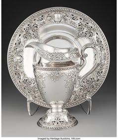 74126&colon; A Gorham Mfg Co&period; Maintenon Pattern Silver Pitche