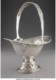 74128&colon; A Gorham Mfg&period; Co&period; Reticulated Silver Basket&comma; Pro