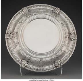 74131&colon; A Gorham Mfg&period; Co&period; Florenz Pattern Silver Plateau