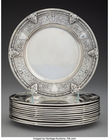 74135&colon; A Set of Twelve Gorham Mfg&period; Co&period; Florenz Pattern 