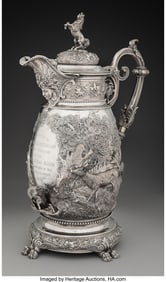 74024&colon; A Large S&period; Smith & Son Silver Presentation Ewer&comma;
