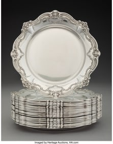 74140&colon; A Set of Twenty-Five Gorham Mfg&period; Co&period; Chantilly-D