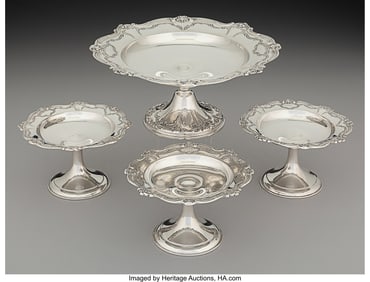 74143&colon; Four Gorham Mfg&period; Co&period; Chantilly Pattern Weighted 