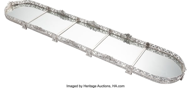 74034&colon; A Five-Part Continental Silver-Plated Mirrored T