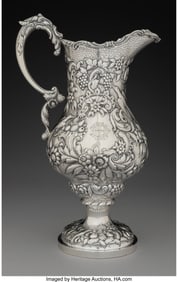 74150&colon; An Andrew Ellicott Warner Silver Ewer&comma; Baltimore