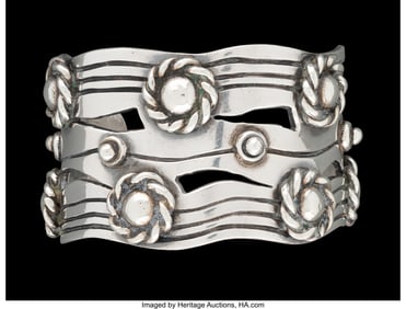 74233&colon; A William Spratling Silver Cuff&comma; Taxco&comma; Mexico&comma; 