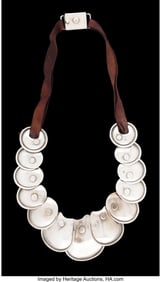 74242&colon; A Hector Aguilar Silver Armadillo Necklace on Sa