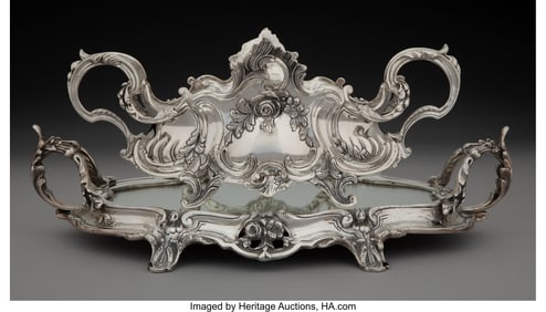 74046&colon; A Two-Piece Lale Silverware Co&period; Ltd&period; Silver Bowl