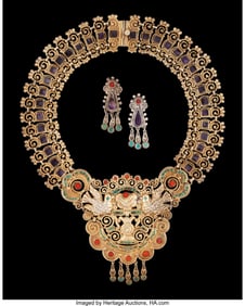 74247&colon; A Matilde Poulat Silver&comma; Turquoise&comma; and Coral Ne