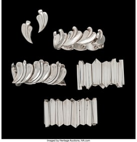 74254&colon; A Six-Piece Collection of Antonio Pineda Silver 