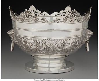 74064&colon; A David & Maurice Davis Chased Repoussé Silver 