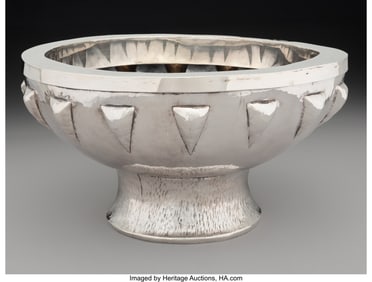74269&colon; A Graziella Laffi Silver Footed Bowl&comma; Lima&comma; Peru