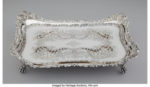 74073&colon; A Tiffany & Co&period; Silver Asparagus Dish with Pierc