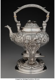 74079&colon; A Loring Andrews Co&period; Silver Kettle-on-Stand&comma; Cin