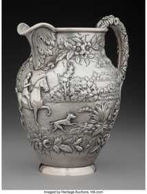 74092&colon; An S&period; Kirk & Son Inc&period; Silver Hunting Motif Water