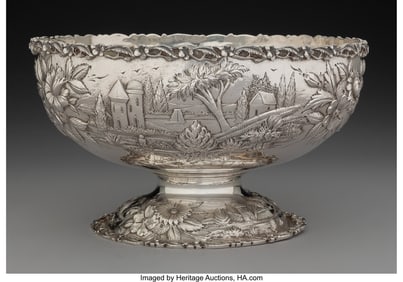 74098&colon; An S&period; Kirk & Son Co&period; Silver Landscape Center Bow