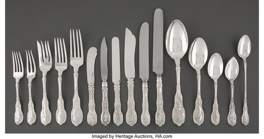 74195&colon; A Two Hundred and Forty-Three-Piece Gorham Mfg&period; 