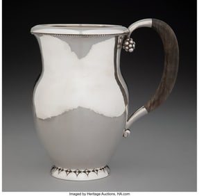 74288&colon; A Georg Jensen No&period; 32B Silver Water Pitcher&comma; Cop
