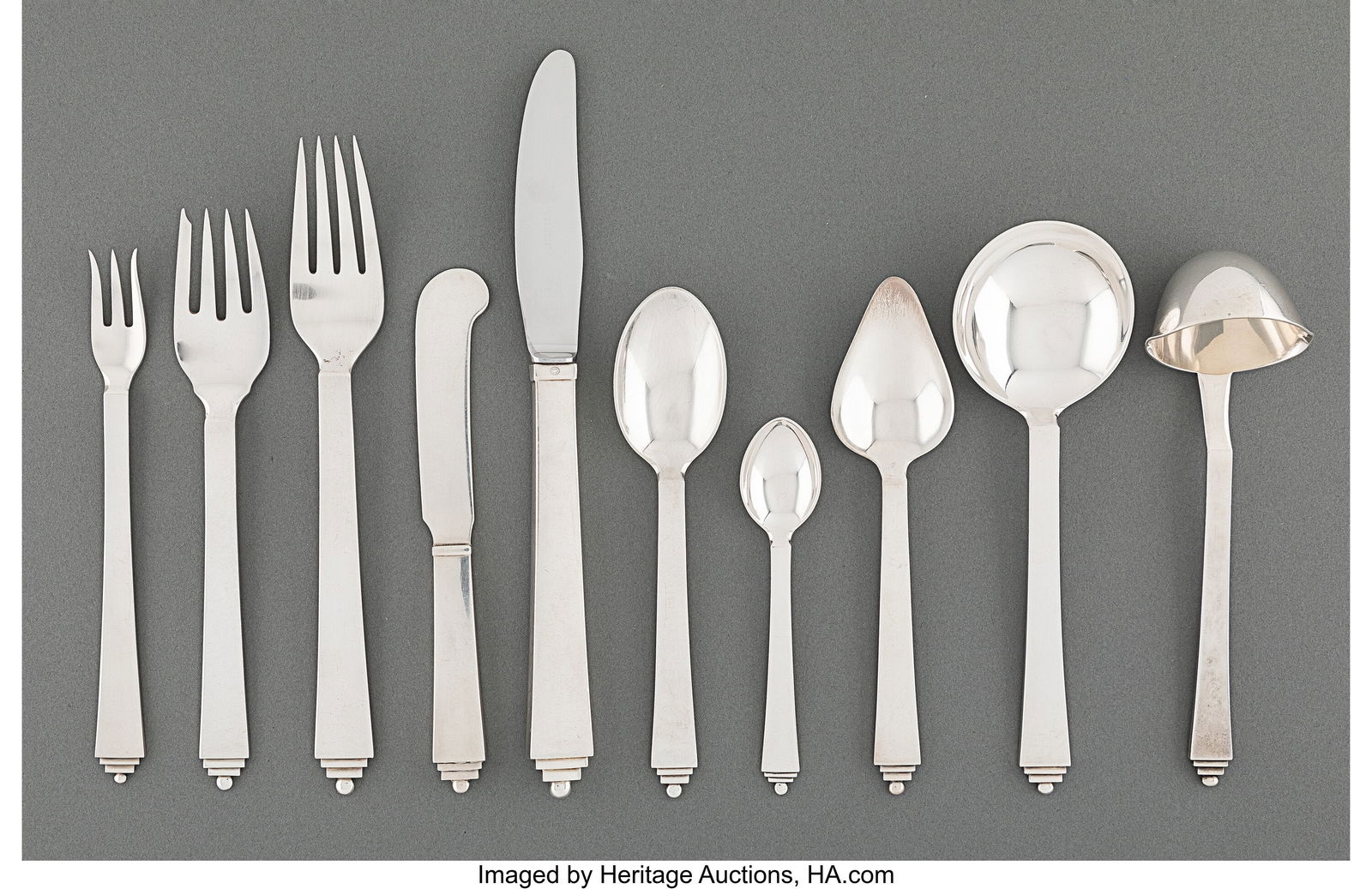 An Eighty-Three-Piece Georg Jensen Pyramid Patte (1 of 2)