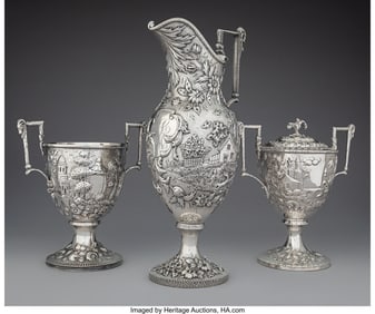 74398: Three S. Kirk & Son Co. Landscape Table Articles