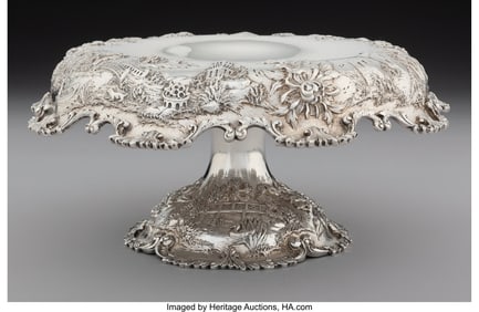 74404: An S. Kirk & Son Co. Silver Landscape Tazza, Bal
