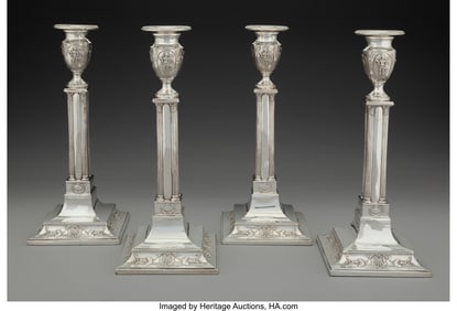 74311: A Set of Four Harry Freeman Weighted Silver Cand