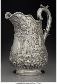 74412: An S. Kirk & Son Chased Repoussé Silver Landsca