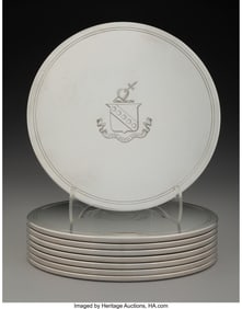 74313: A Set of Eight Tessiers Ltd. Weighted Silver Tri