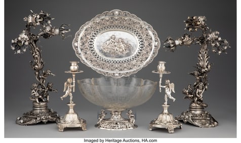 74317: A Collection of Six Continental Silver and Silve