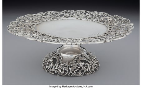 74418: A Howard & Co. Reticulated Silver Tazza, New Yor