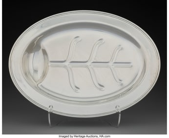 74423: A Manchester Silver Co. Silver Meat Platter, Pro