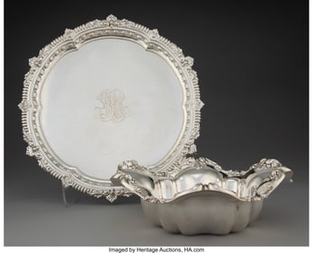 74424: Two Theodore B. Starr Silver Dishes, New York, l