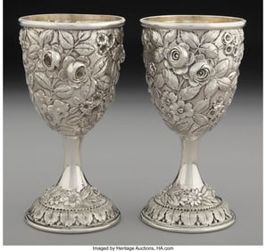 74428: A Pair of Baltimore Silversmiths Mfg. Co. Chased