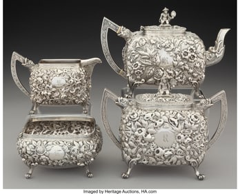 74430: A Married Four-Piece S. Kirk & Son Chased Repous