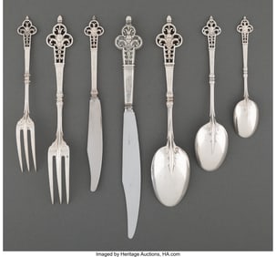 74332: A Seventy-Eight-Piece Married Orfèvrerie Christ