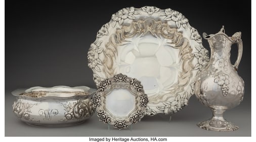74433: A Collection of Four American Silver Table Artic