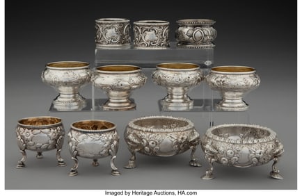 74434: A Collection of Eleven American Repoussé Open S