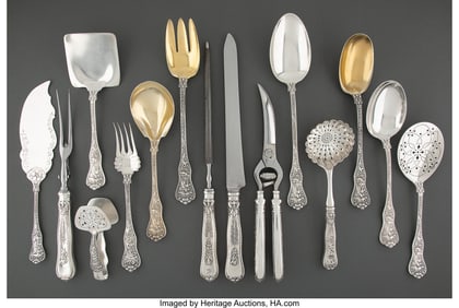 74342: Fifteen Tiffany & Co. Olympian Pattern Partial G