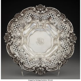 74439: A Meriden Brittania Co. Reticulated Silver Cente