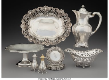 74344: A Collection of Twelve Tiffany & Co. Silver Tabl