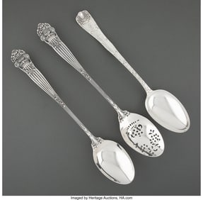 74345: A Collection of Three American Silver Stuffing S