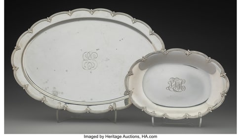 74347: Two Tiffany & Co. Silver Oval Dishes, New York,