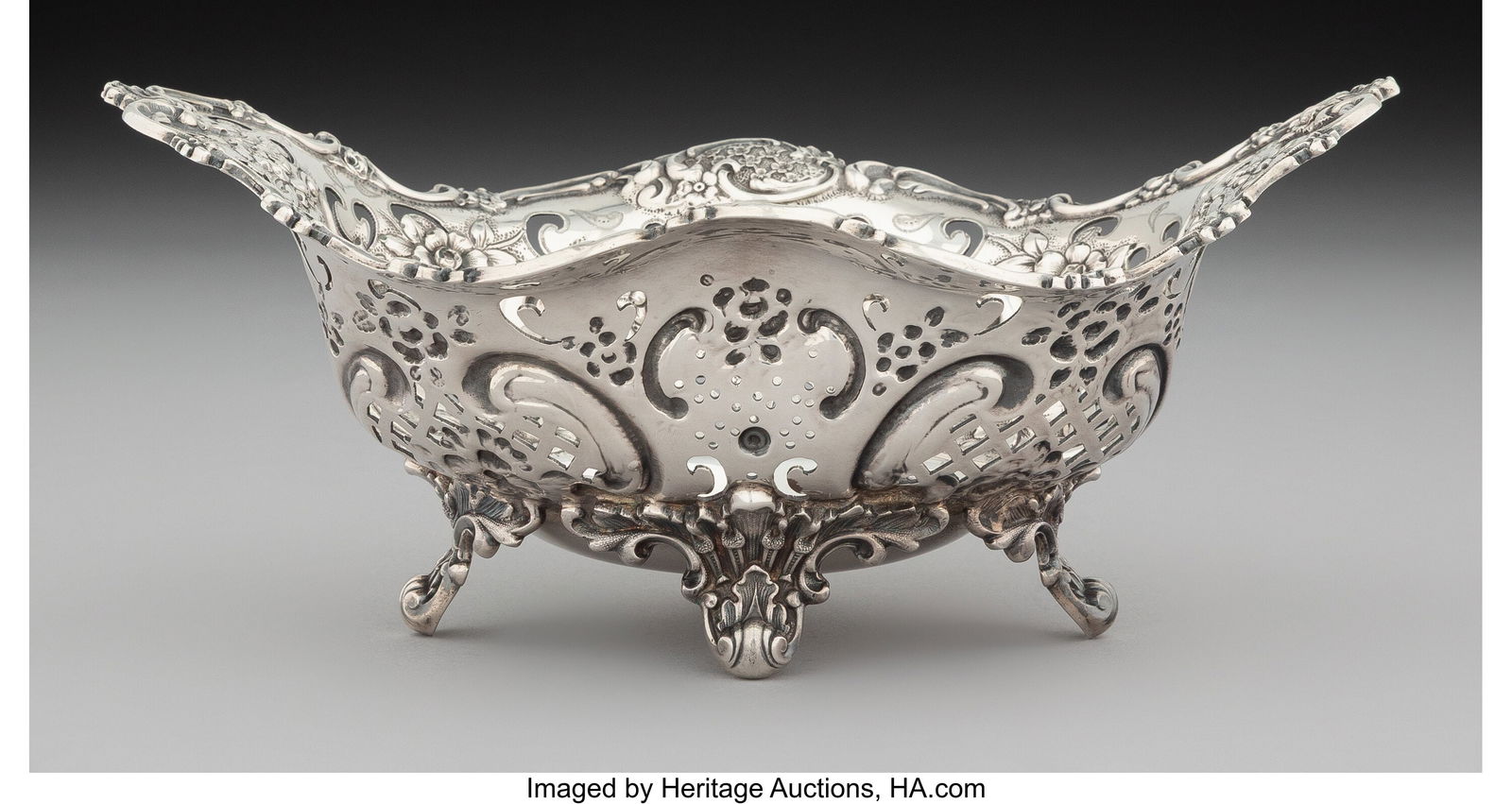 A Tiffany & Co. Reticulated Silver Oval Basket, (1 of 4)